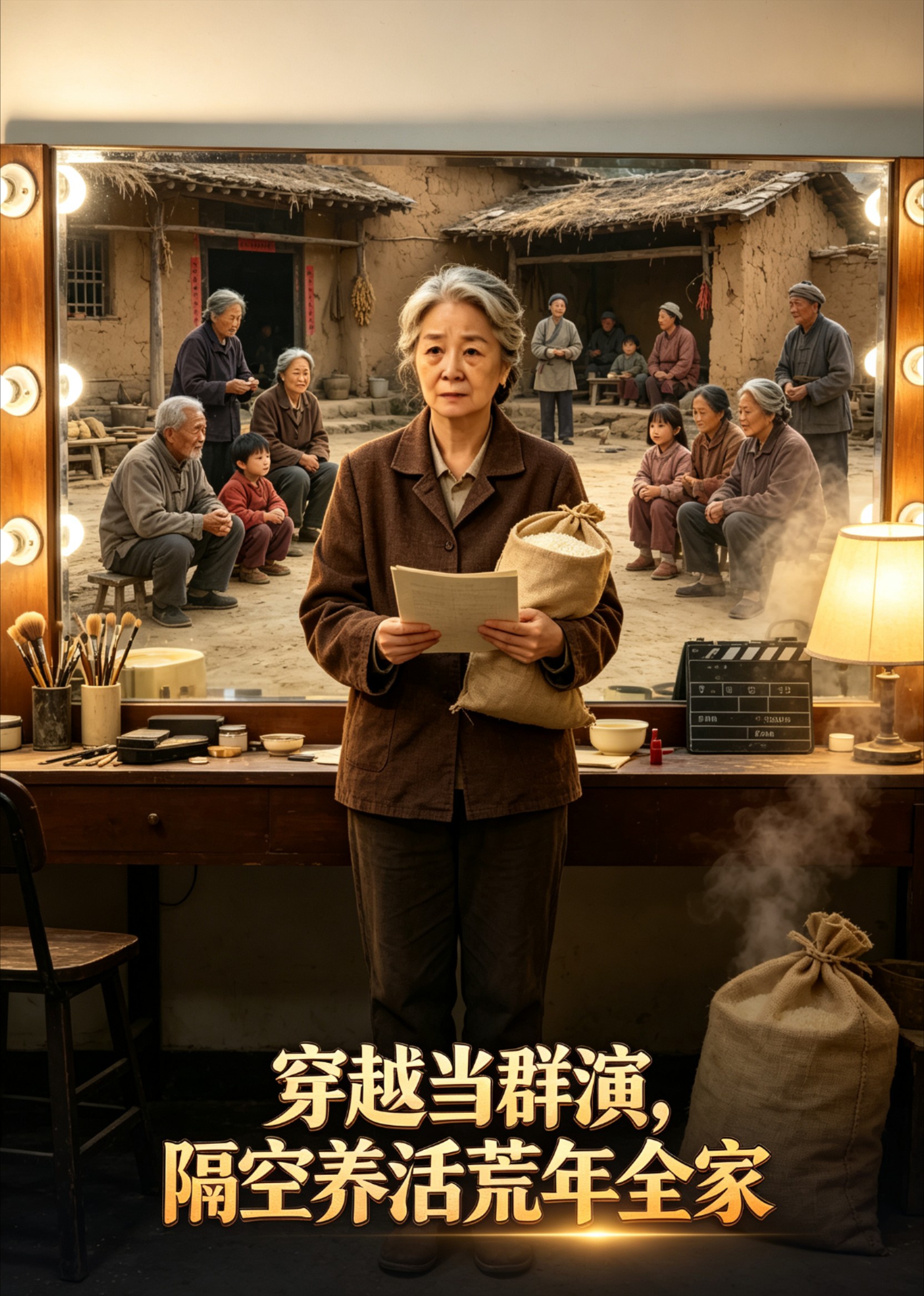 穿越当群演，隔空养活荒年全家封面图