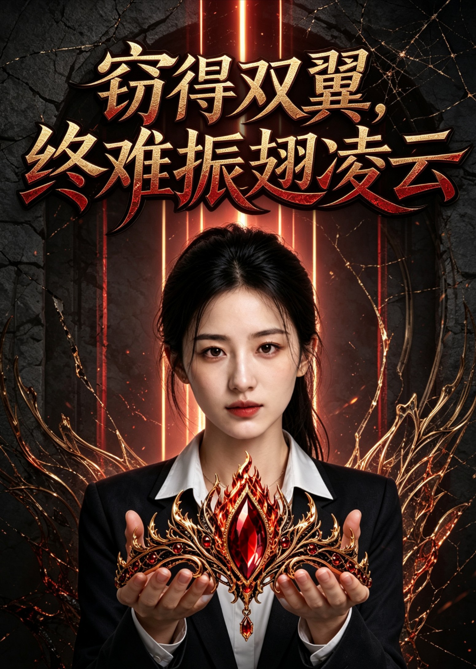 窃得双翼，终难振翅凌云