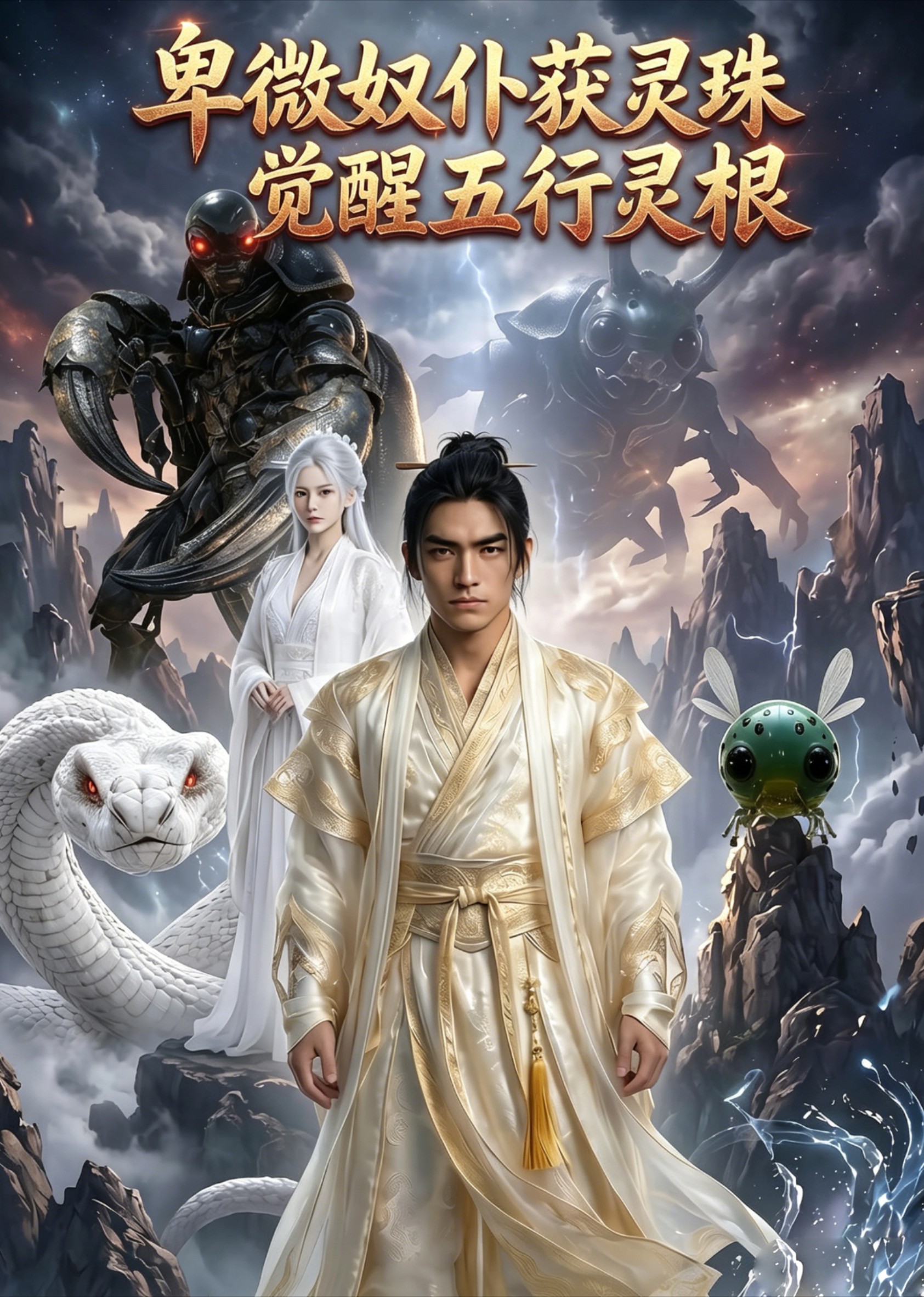 卑微奴仆获灵珠觉醒五行灵根