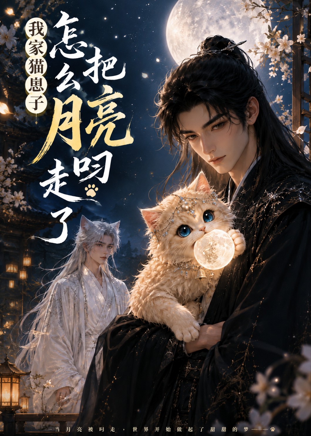 我家猫崽子怎么把月亮叼走了