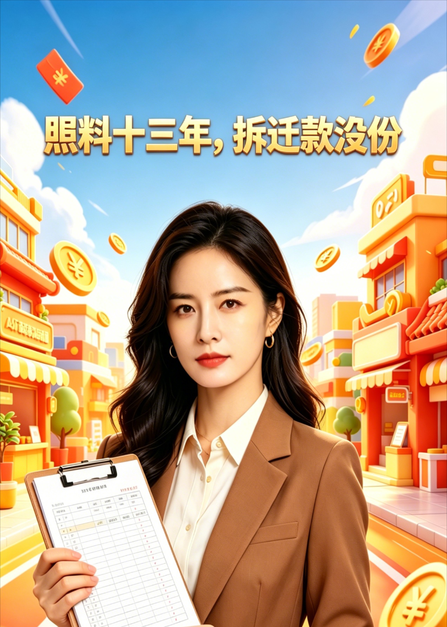 照料十三年，拆迁款没份