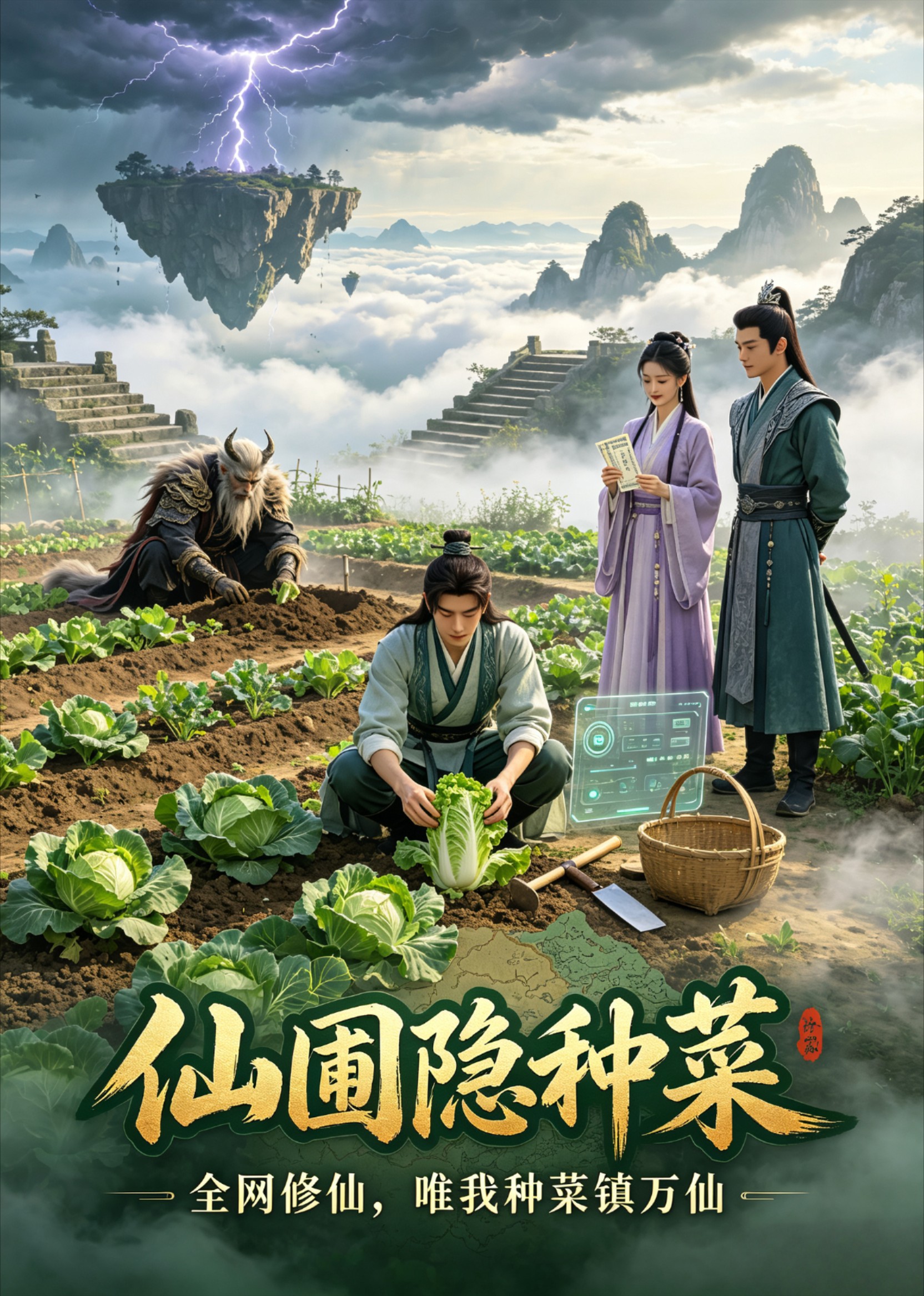 《仙圃隐种菜》