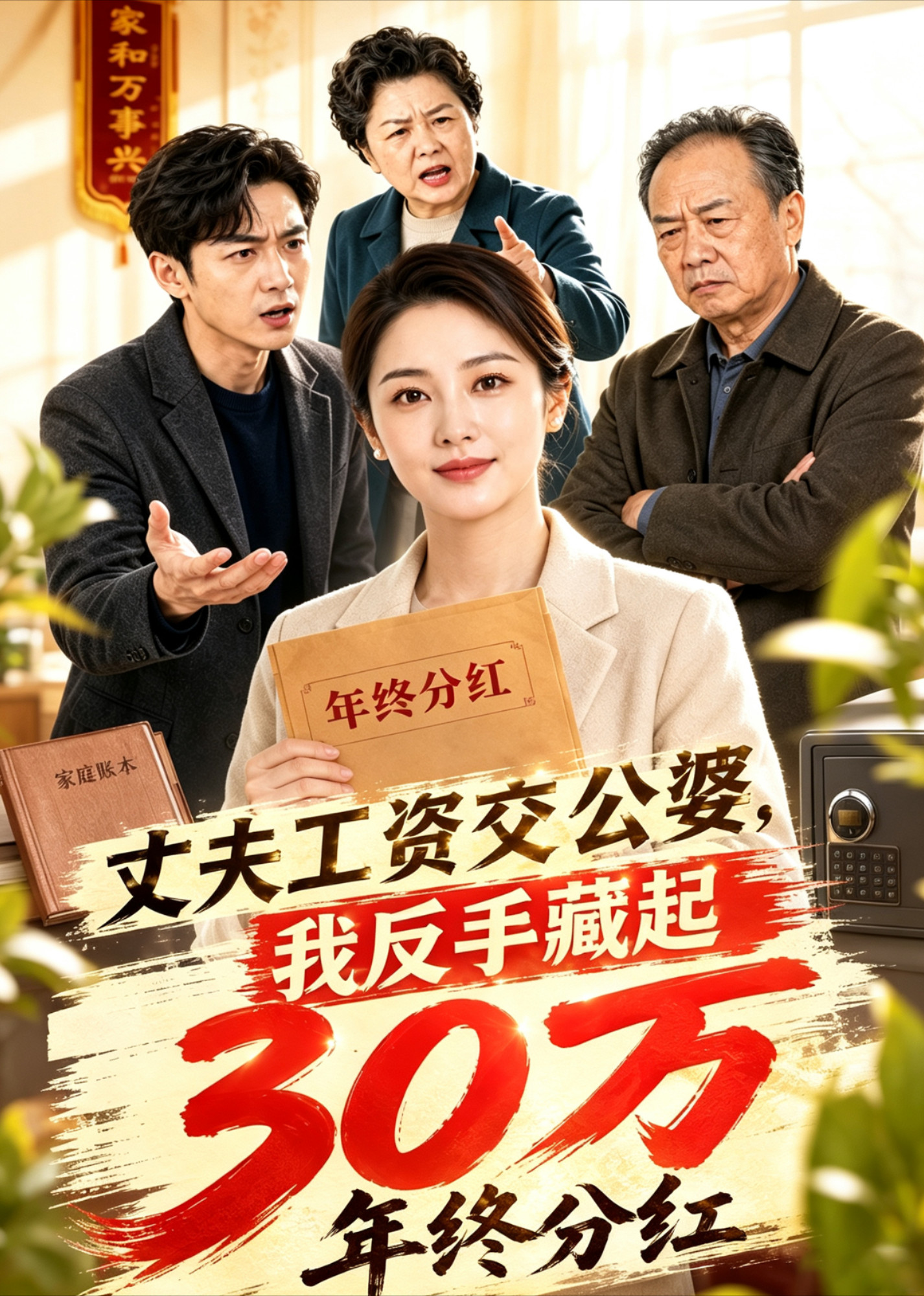 丈夫工资交公婆，我反手藏起30万年终分红封面图