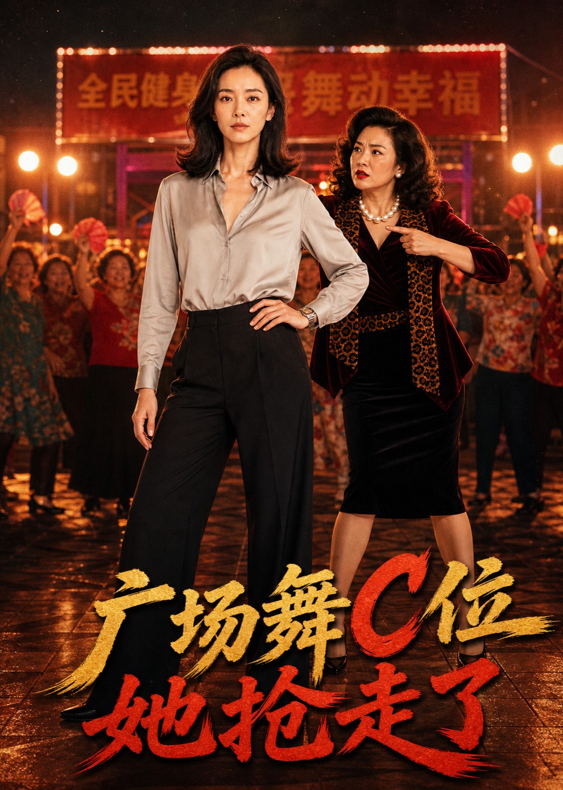 广场舞C位她抢走了