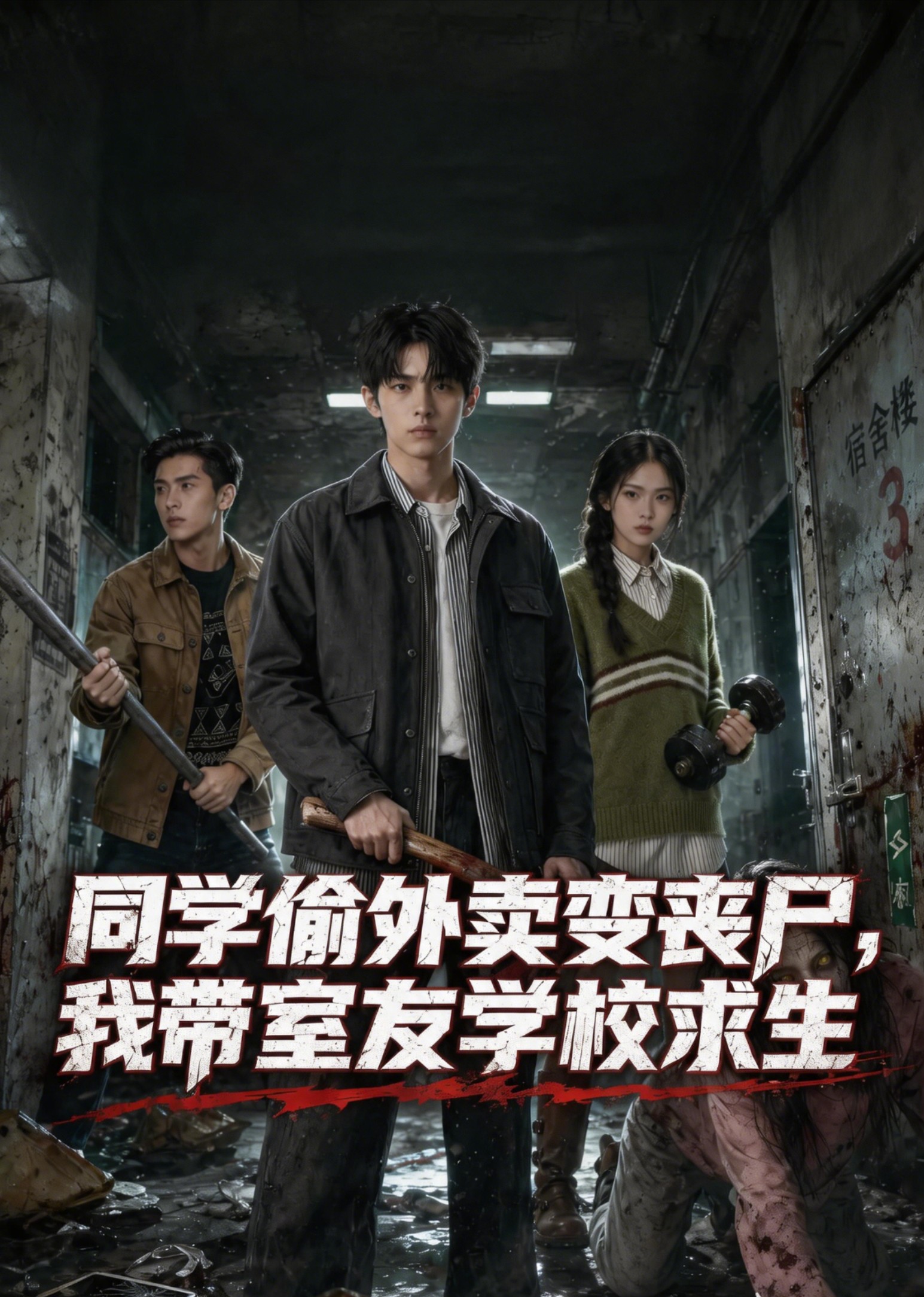 同学偷外卖变丧尸，我带室友学校求生
