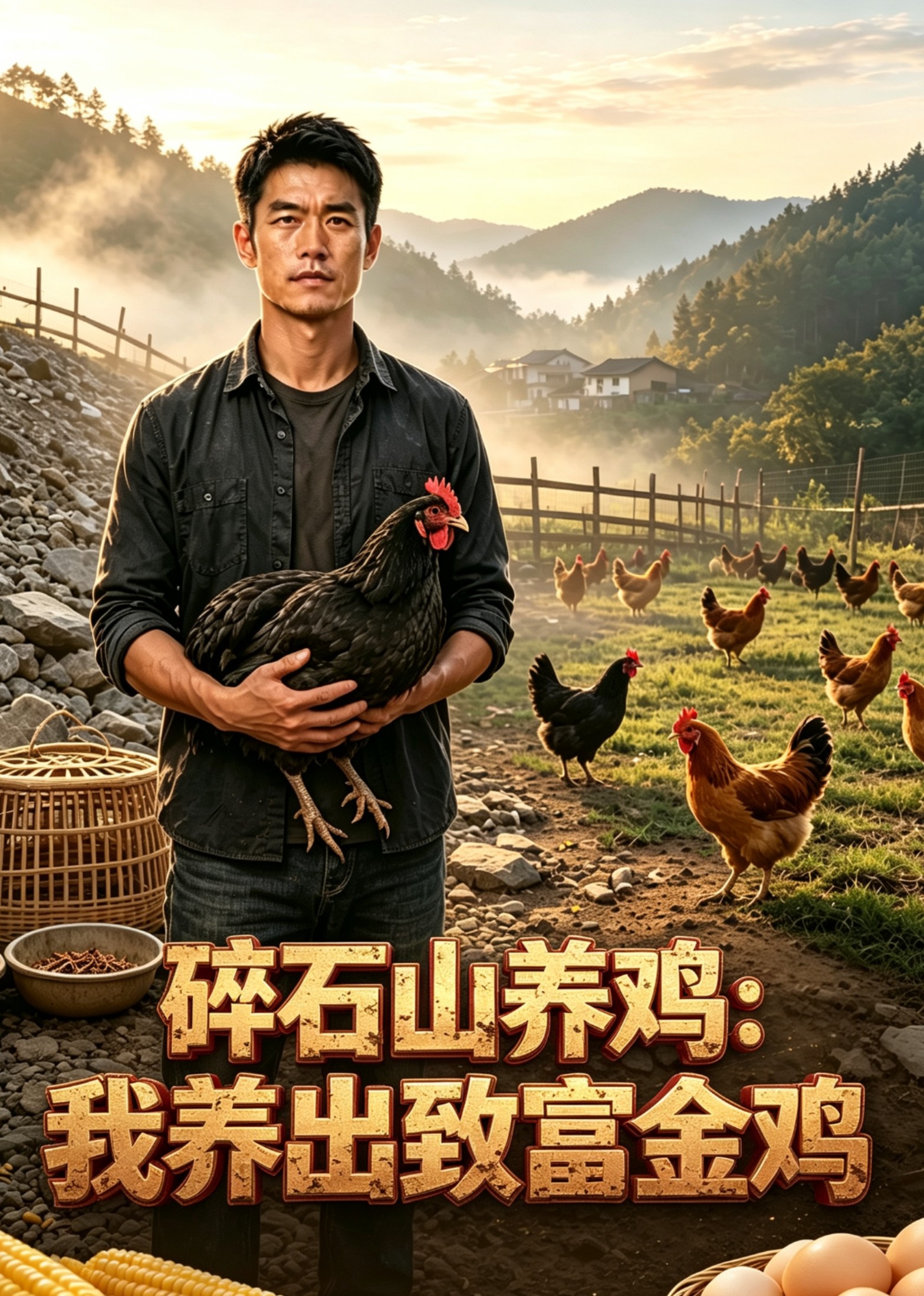 碎石山养鸡：我养出致富金鸡